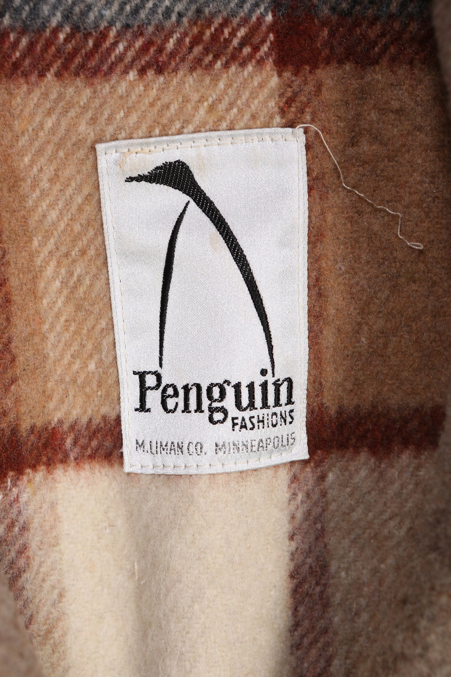 Vintage Brown Winter Coat by Penguin - Estimated Era 1960's - 1970's