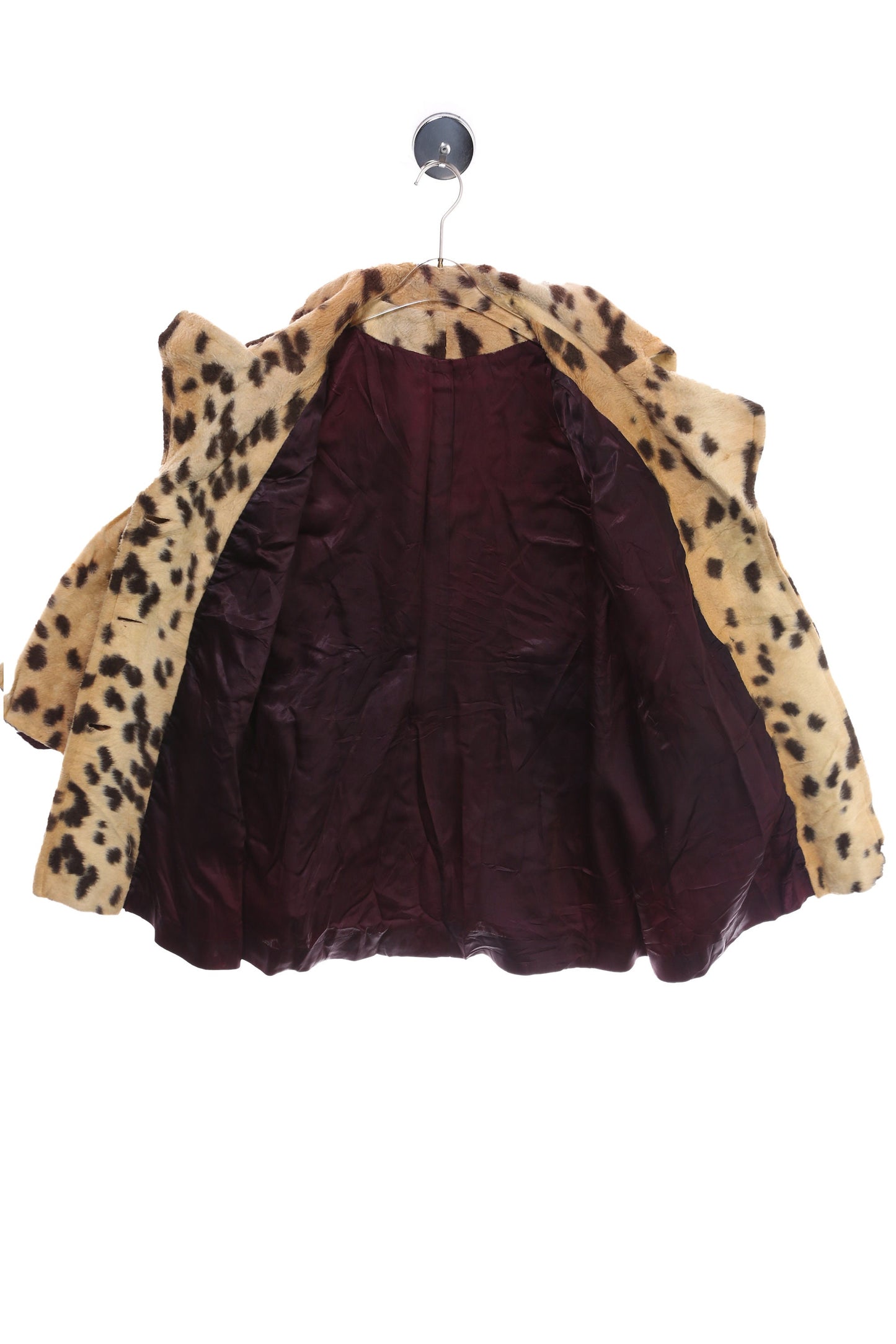 Vintage Women's Animal Print Faux Fur Coat - Estimated Era 1960's - 1970's