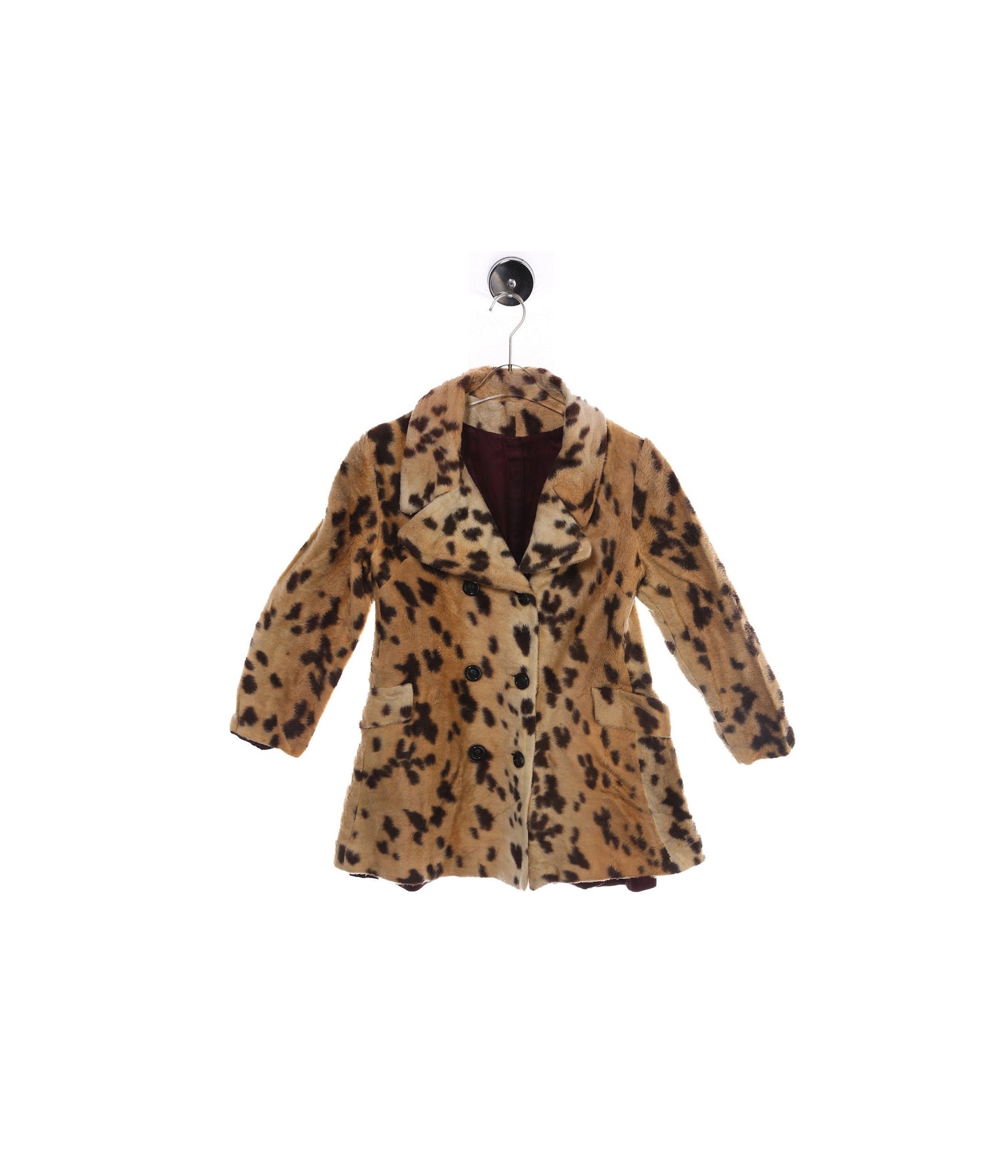Vintage Women's Animal Print Faux Fur Coat - Estimated Era 1960's - 1970's