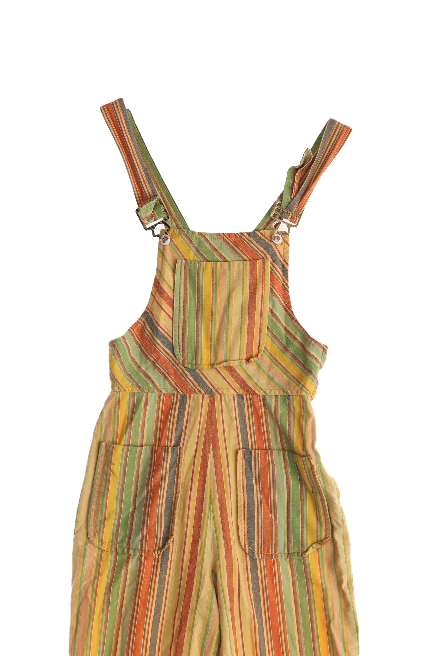 Vintage Striped Cotton Overall