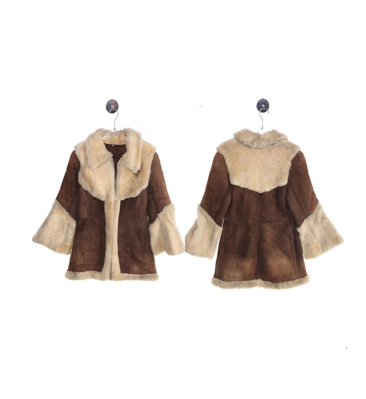 Vintage Women's Brown Shearling Coat