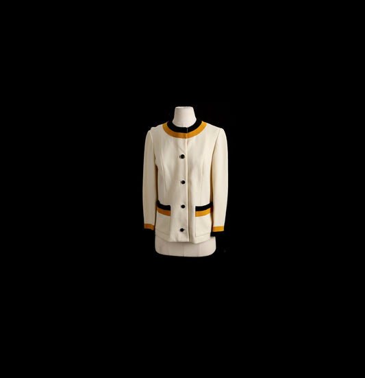 Woman Casual Button Up Jacket - Era 60's - 70's