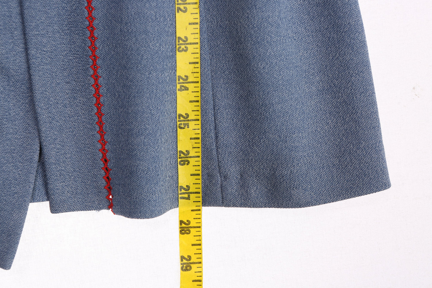 70s Women Blue Polyester Casual 2Piece Suit