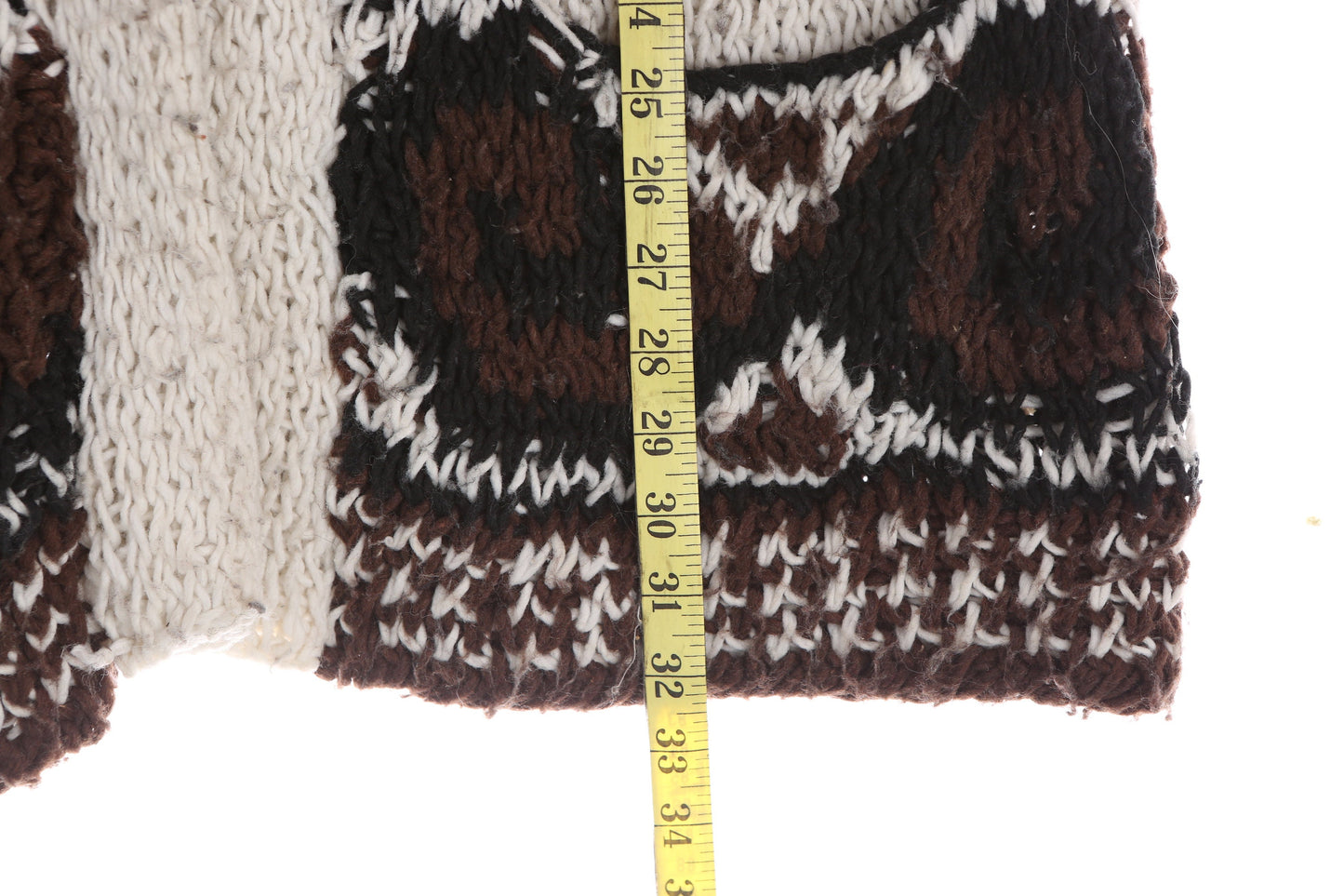 Vitage Men's Open Cardigan Sweater - Estimated Era 1970's - 1980's