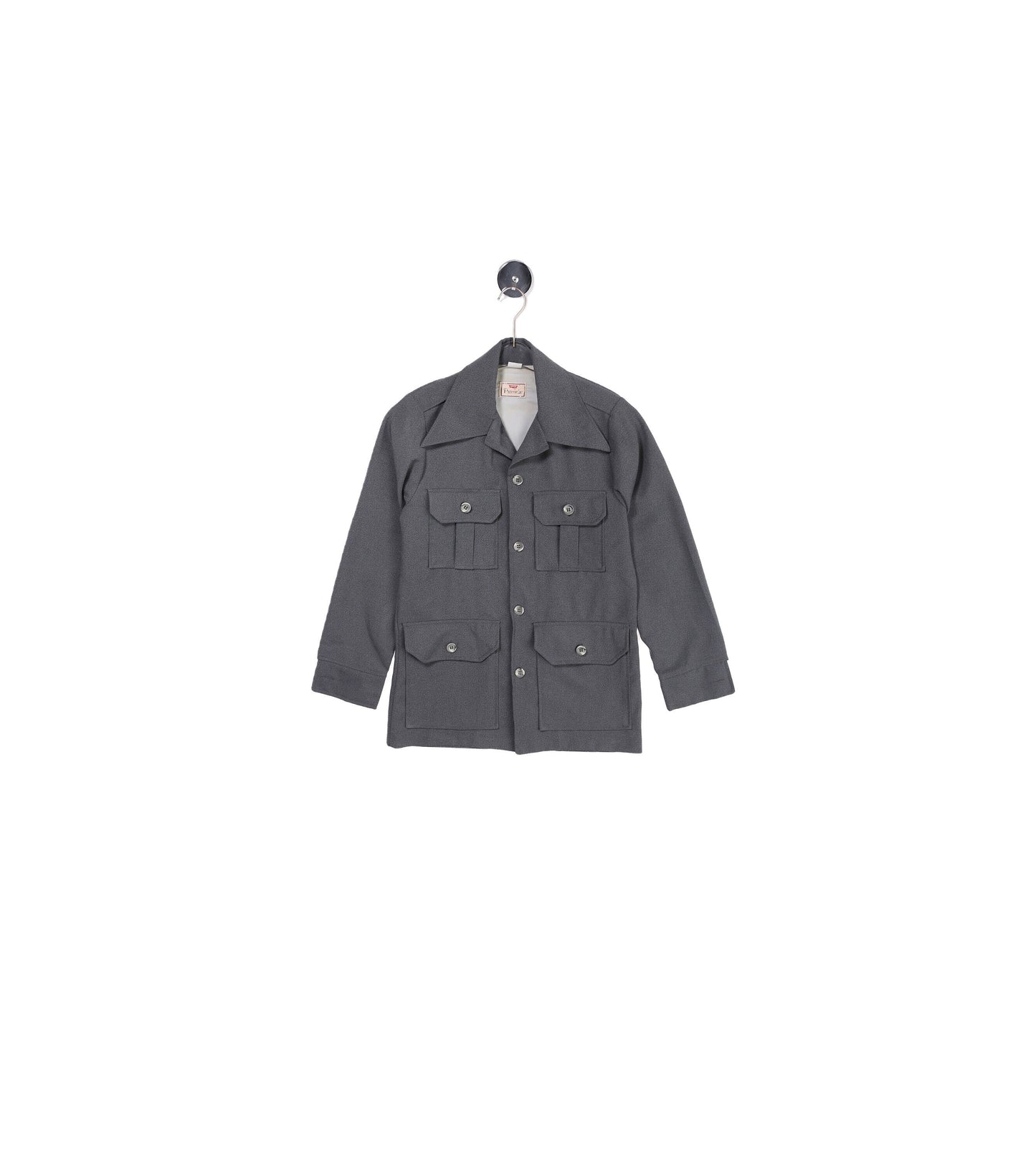 70s Levis Panatela Gray Poly Men's Jacket - Four Pocket