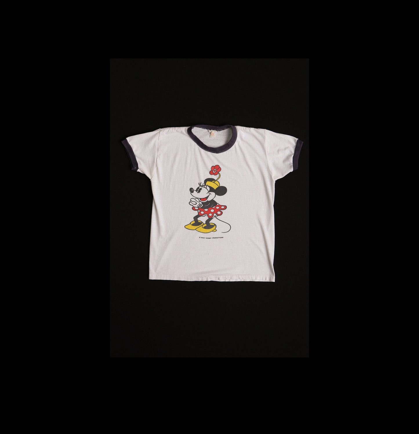 Vintage Minnie Mouse White Graphic T-shirt - Era 70's - 80's