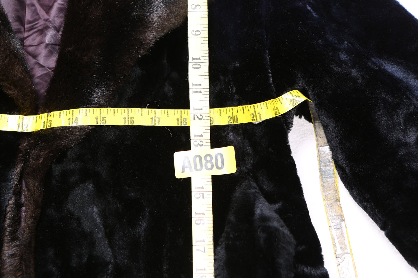 Vintage Women Black Faux Fur Coat by Borgacia - Estimated Era 1970's - 1980's