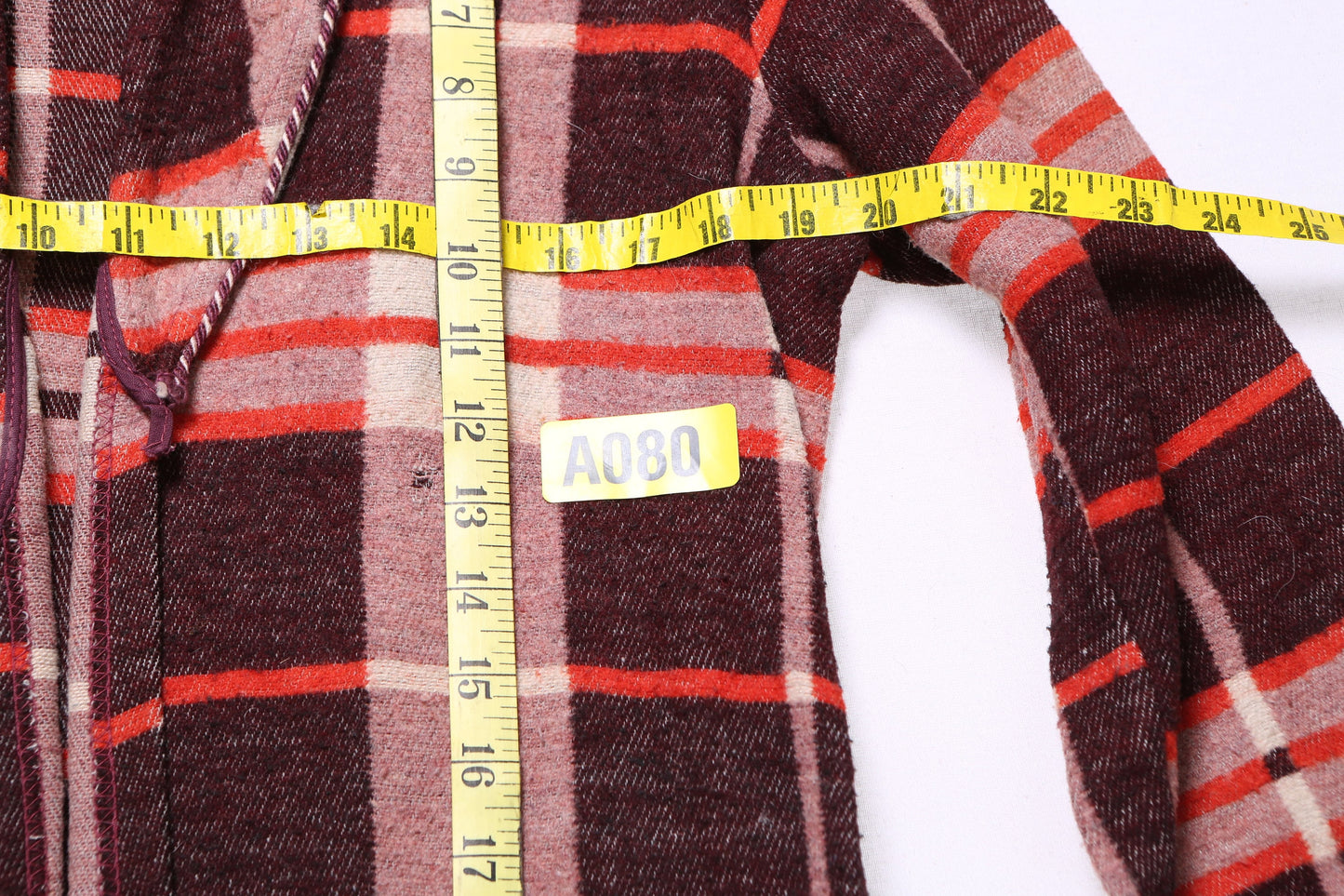 Vintage Men's Brown Plaid Night Robe by Beacon - Estimated Era 1950's - 1960's