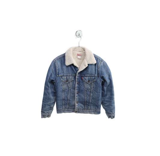 Vintage Levi's Denim Sherpa - Estimated Era 1970's - 1980's