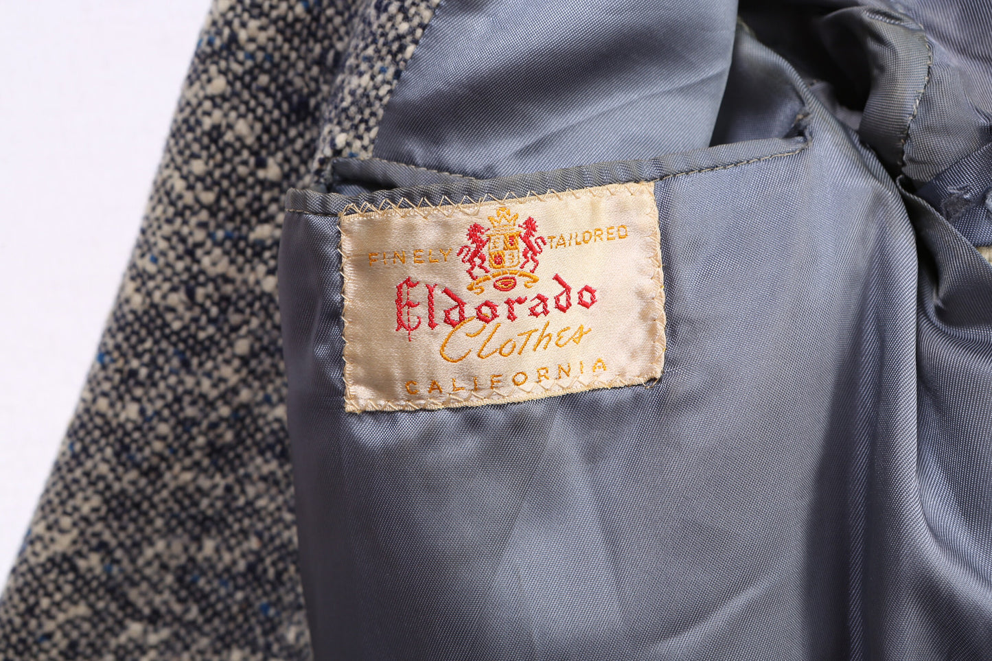 Vintage Men's Gray Casual Blazer by El Dorado Clothing - Estimated Era 1950's - 1960's