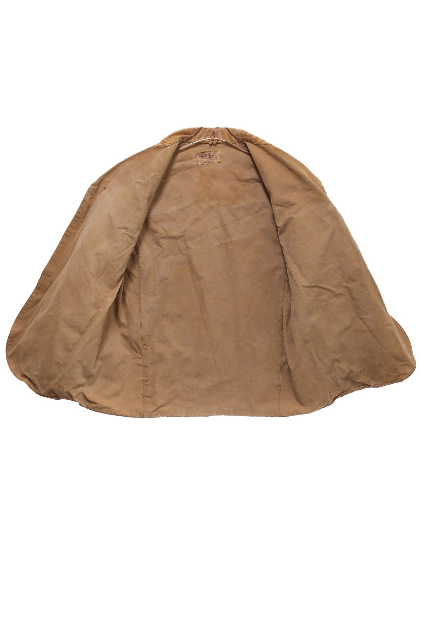 Vintage Men's Brown Canvas Hunting/Work Coverall Jacket by Summer Manufacturing Co. - Estimated Era 1940's - 1950's