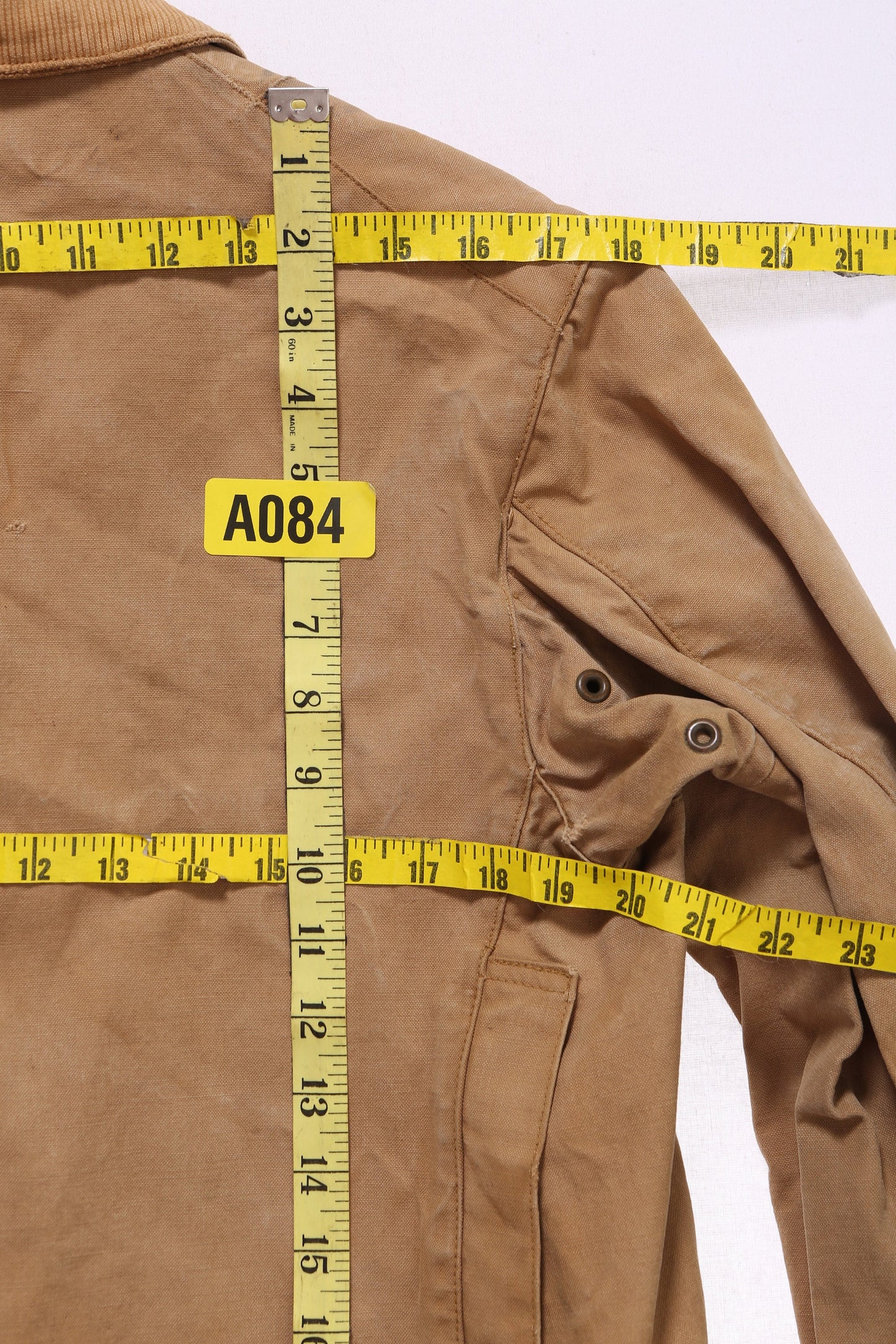 Vintage Men's Brown Canvas Hunting/Work Coverall Jacket by Summer Manufacturing Co. - Estimated Era 1940's - 1950's