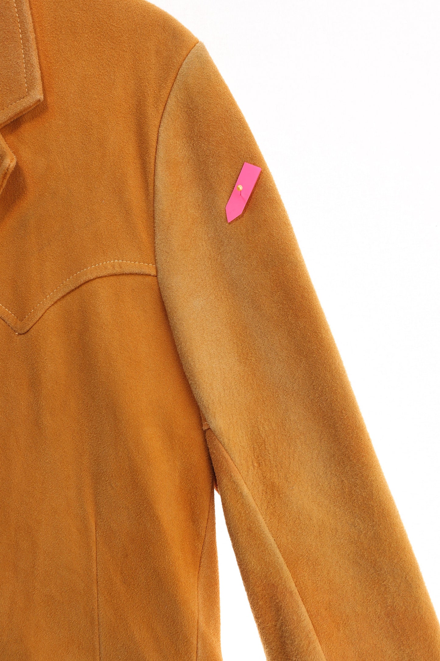 Vintage Men's Tan Suede Western Jacket by Beckman's Eversoft Buckskin