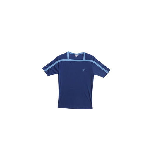 Vintage Women's Blue Adidas Top - Estimated Era 1970's - 1980's