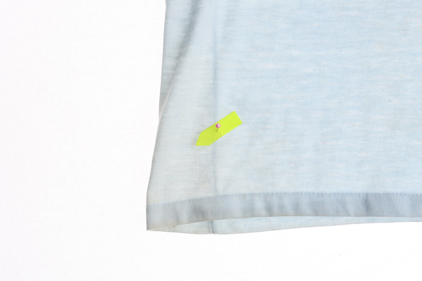 Vintage Lighting Bolt Blue Striped Polo Shirt - Estimated Era 1970's - 1980's