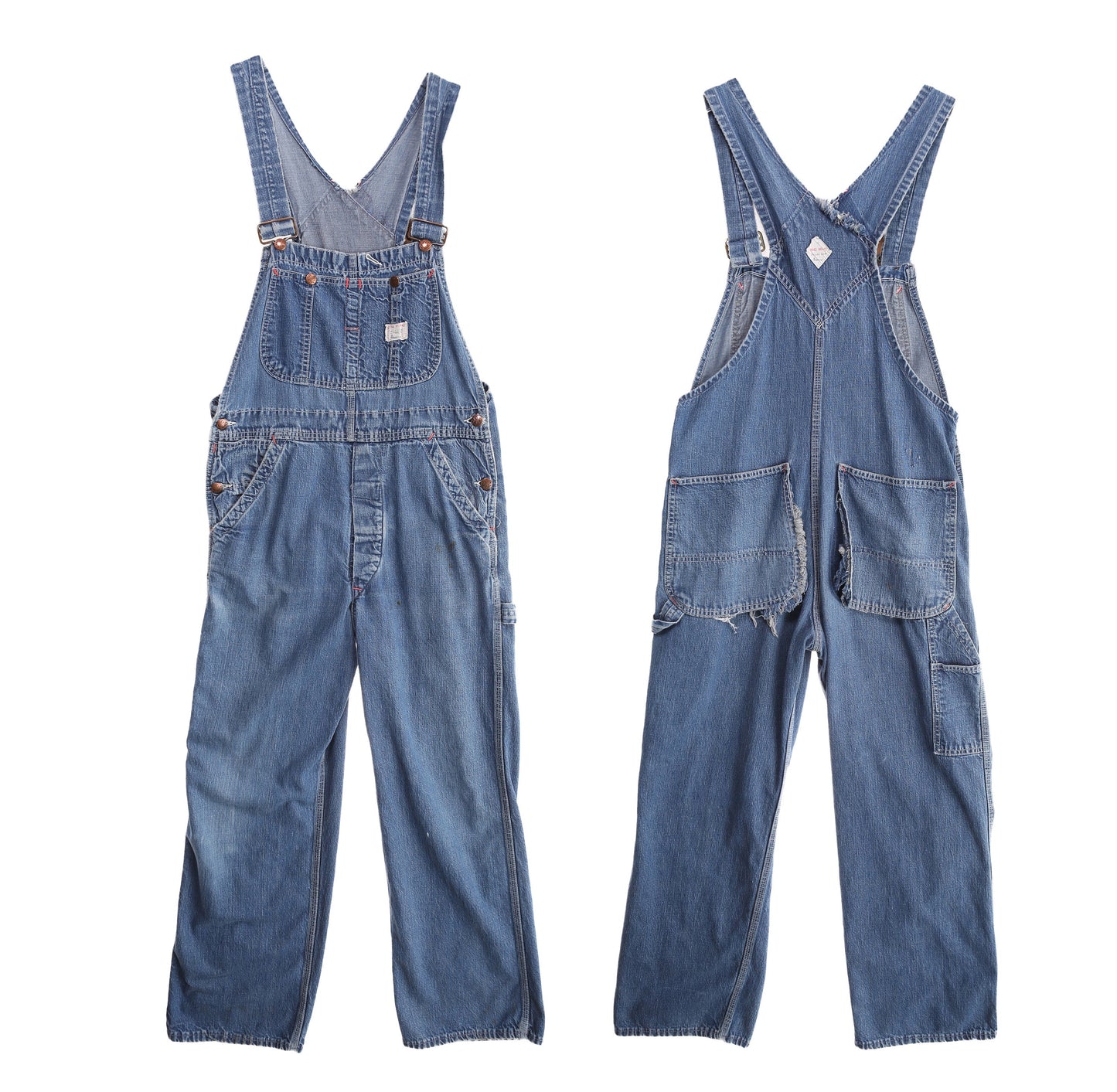Vintage Big Mac Blue Soft Denim Overalls - Estimated Era 1970's - 1980's