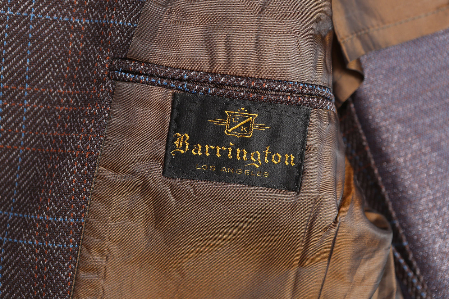 Vintage Men's Brown Plaid Casual Suit by Barrington - Estimated Era 1970's - 1980's