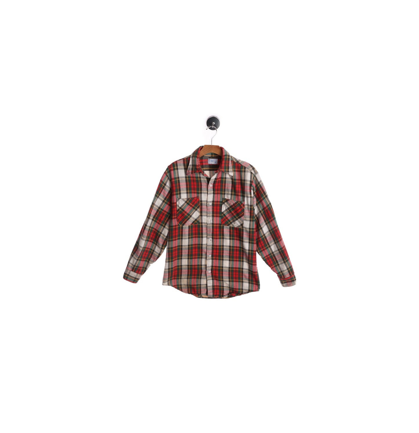 Vintage Big Mac Mne's Red Plaid Flannel Shirt - Era 80's - 90's