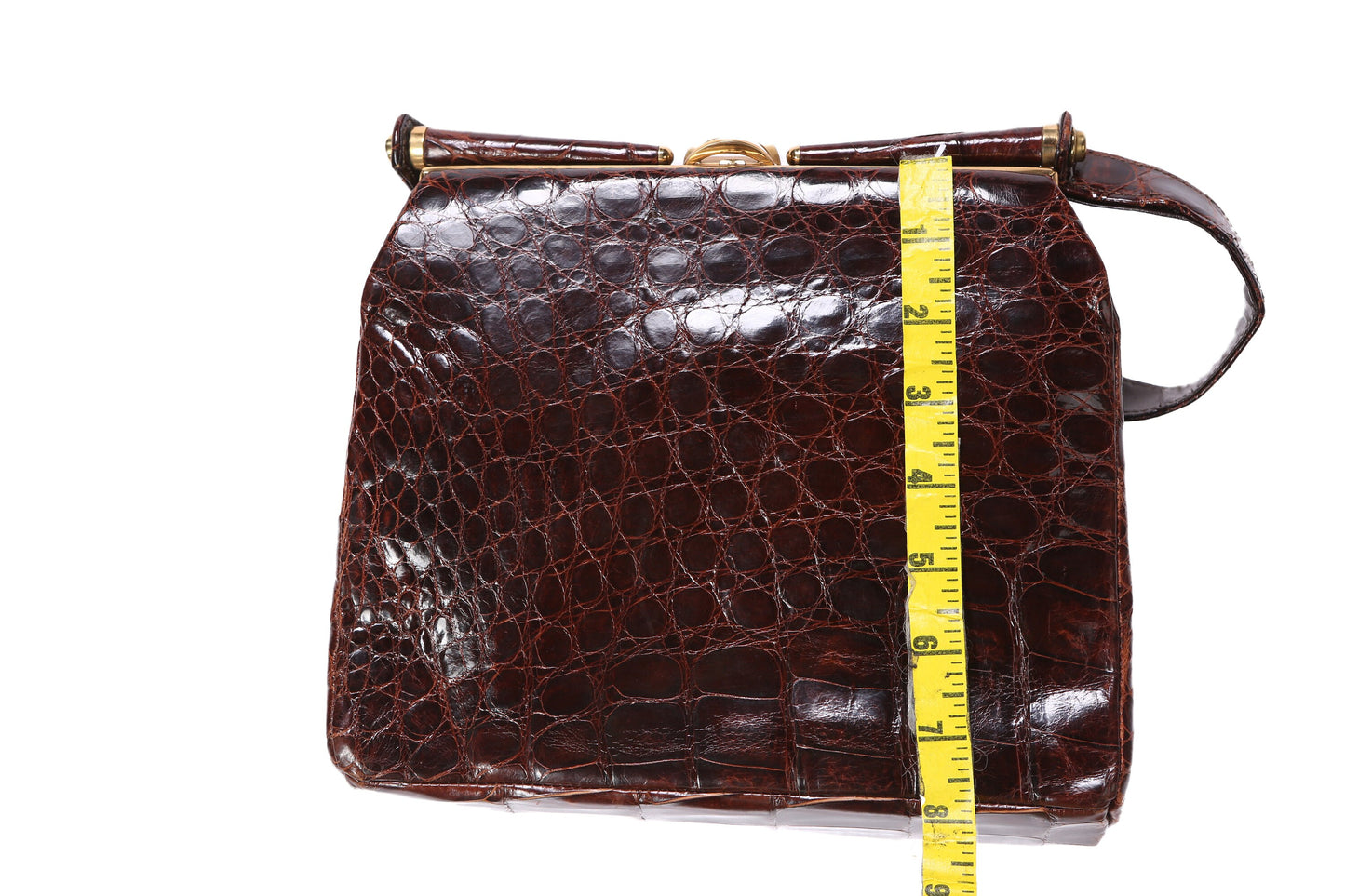 Vintage Women's Leather Handbag - Estimated Era 1950's - 1960's
