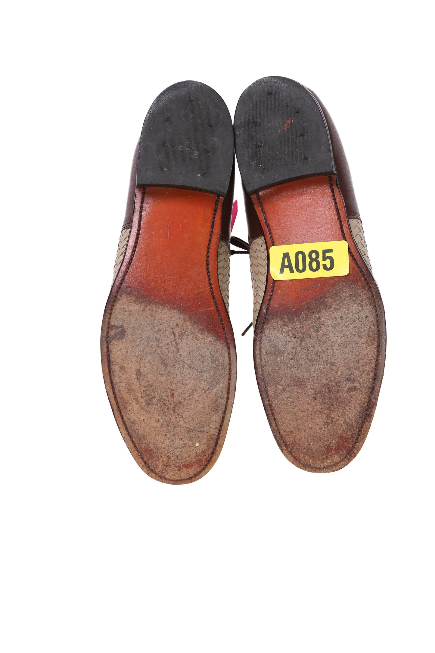 Vintage Stacy Adams Brown Saddle Shoes - Size 8 D