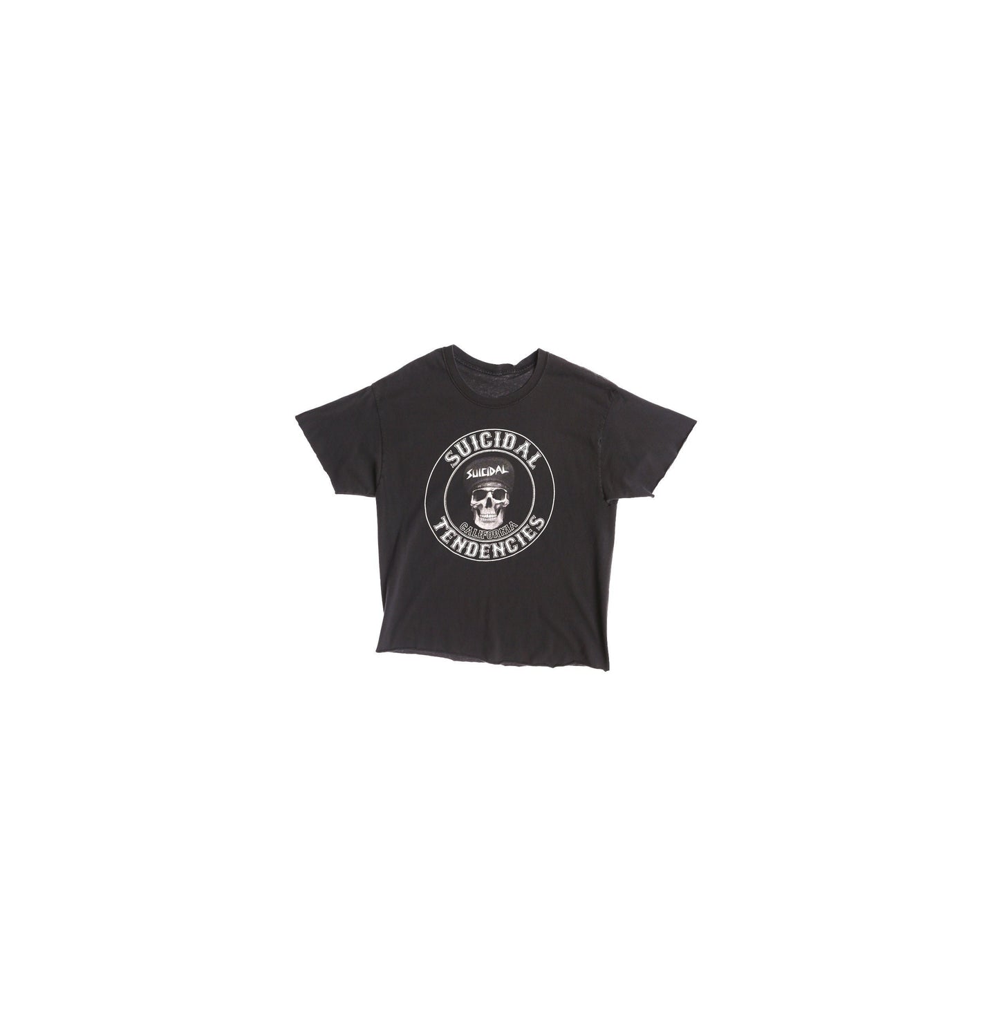 Suicidal Tendencies Black Graphic T-shirt - Cut of Length and Slevees