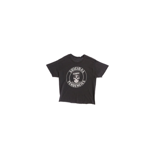 Suicidal Tendencies Black Graphic T-shirt - Cut of Length and Slevees
