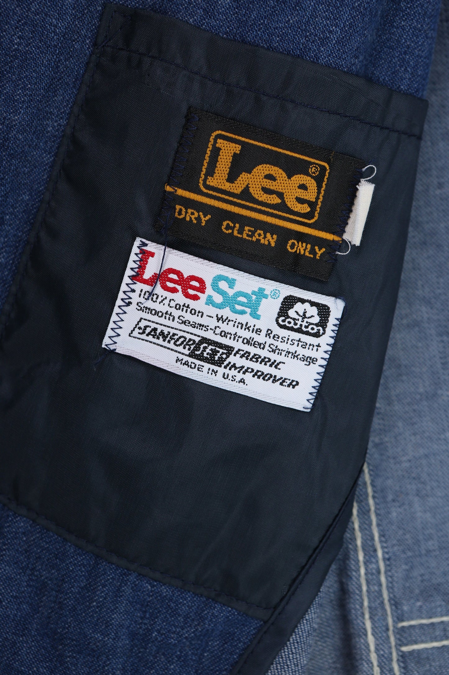 Vintage Men's Blue Casual Blazer by Lee - Estimated Era 1970's - 1980's