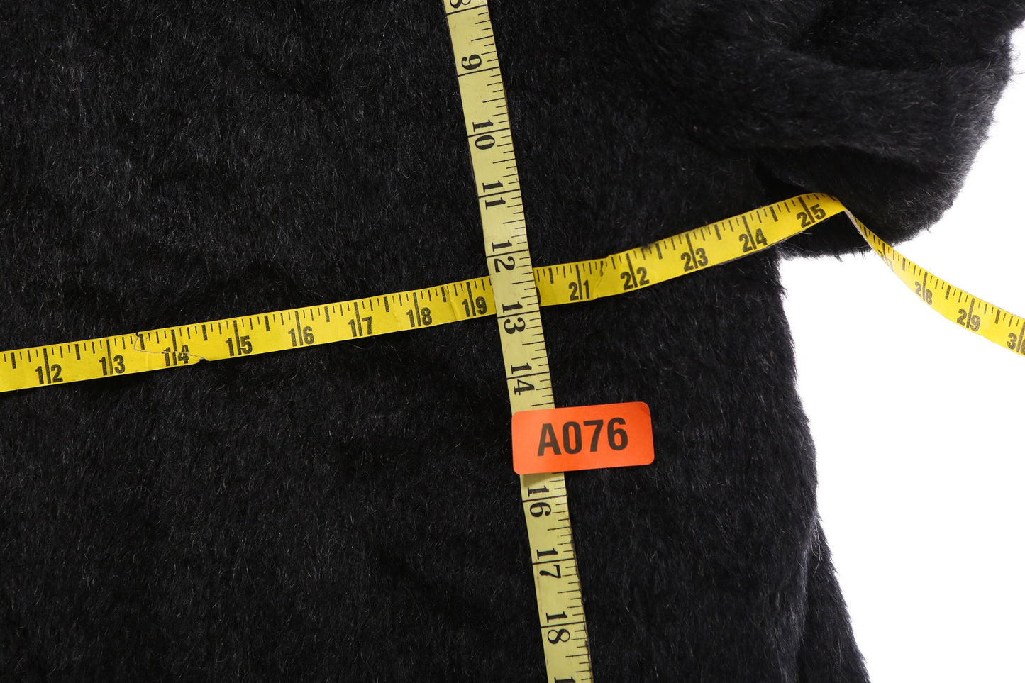 Vintage Women's Black Faux Fur Winter Coat by Spandon of Holland - Estimated Era 1950's - 1960's