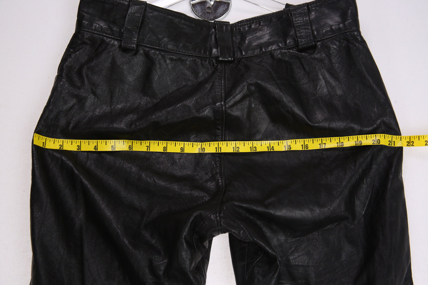 Vintage Men's Black Leather Pants by Brooks - Estimated Era 1970's - 1980's