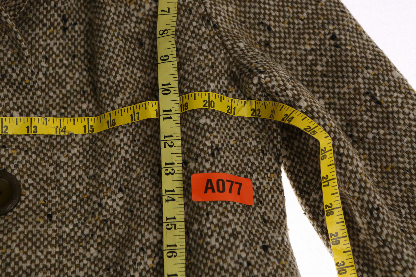 Vintage Women's Gray Winter Coat with White Fur Collar - Estimated Era 1950's - 1960's