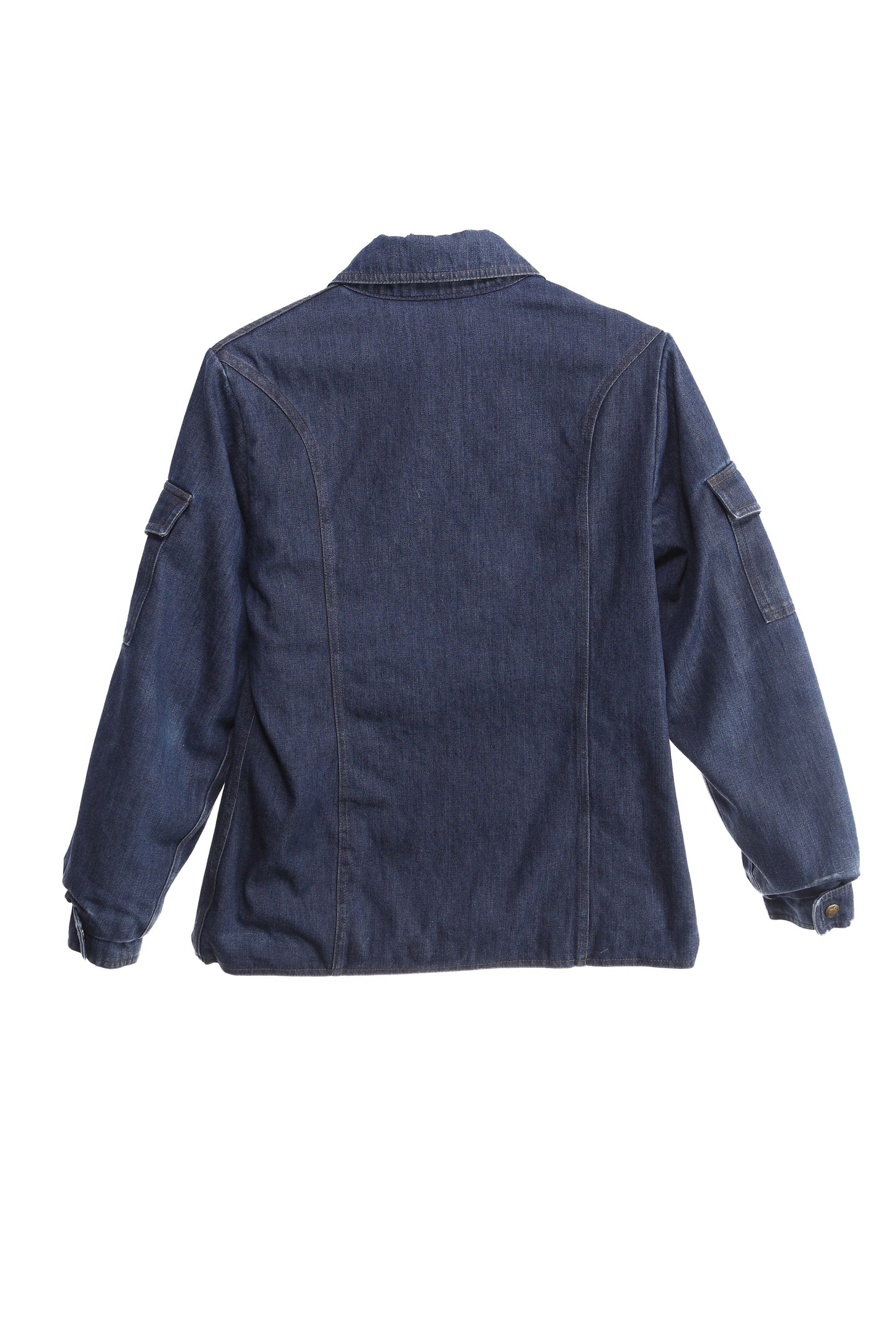 Vintage Women Blue Denim Jacket by Eddie Bawer - Estimated Era 1980's - 1990's