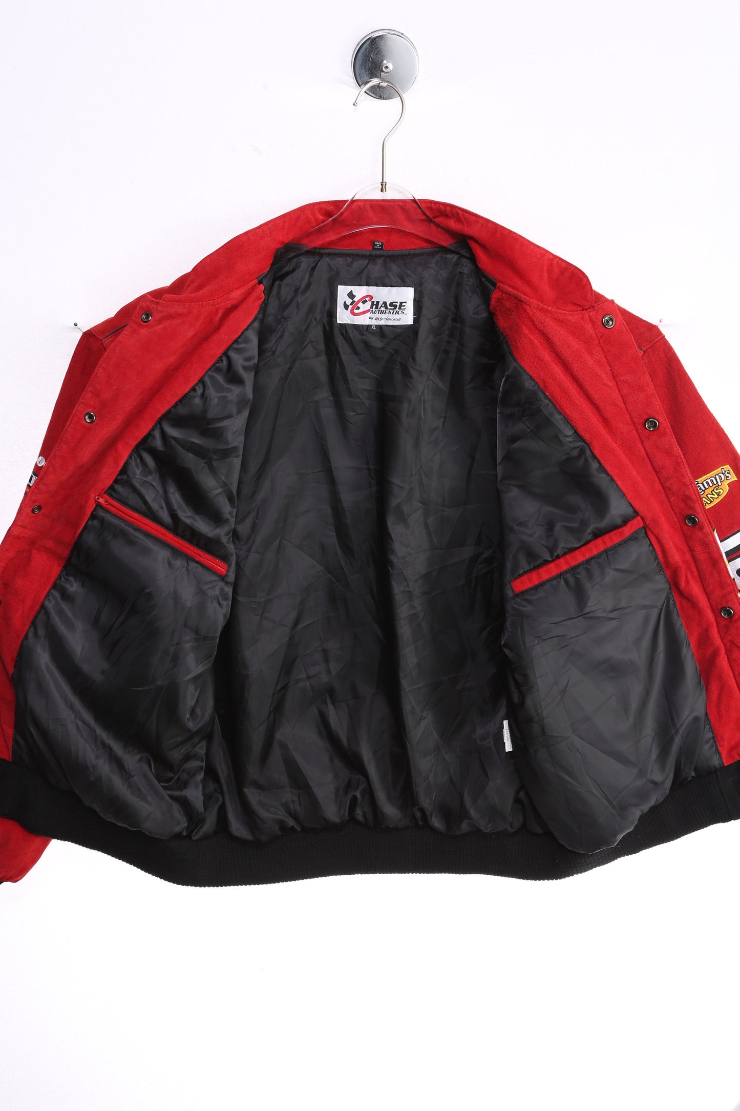 Vintage Red NASCAR Jacket by Chase - Estimated Era 1990's - 2000's