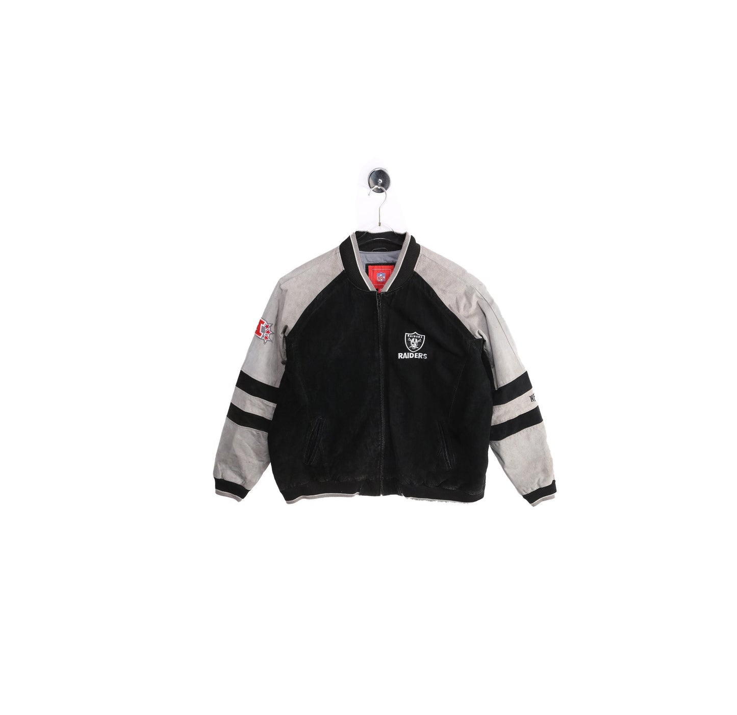 Raider Black Suede Bomber Jacket