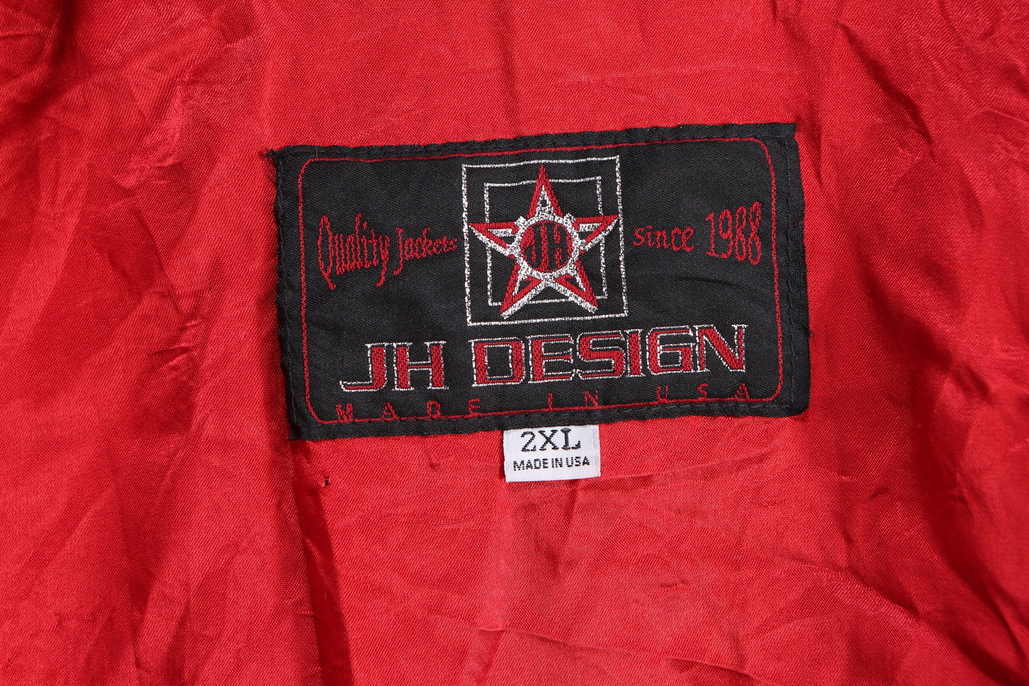 Vintage Black Racing Jacket with Racing Patches by JH Design - Estimated Era 1990's - Y2K