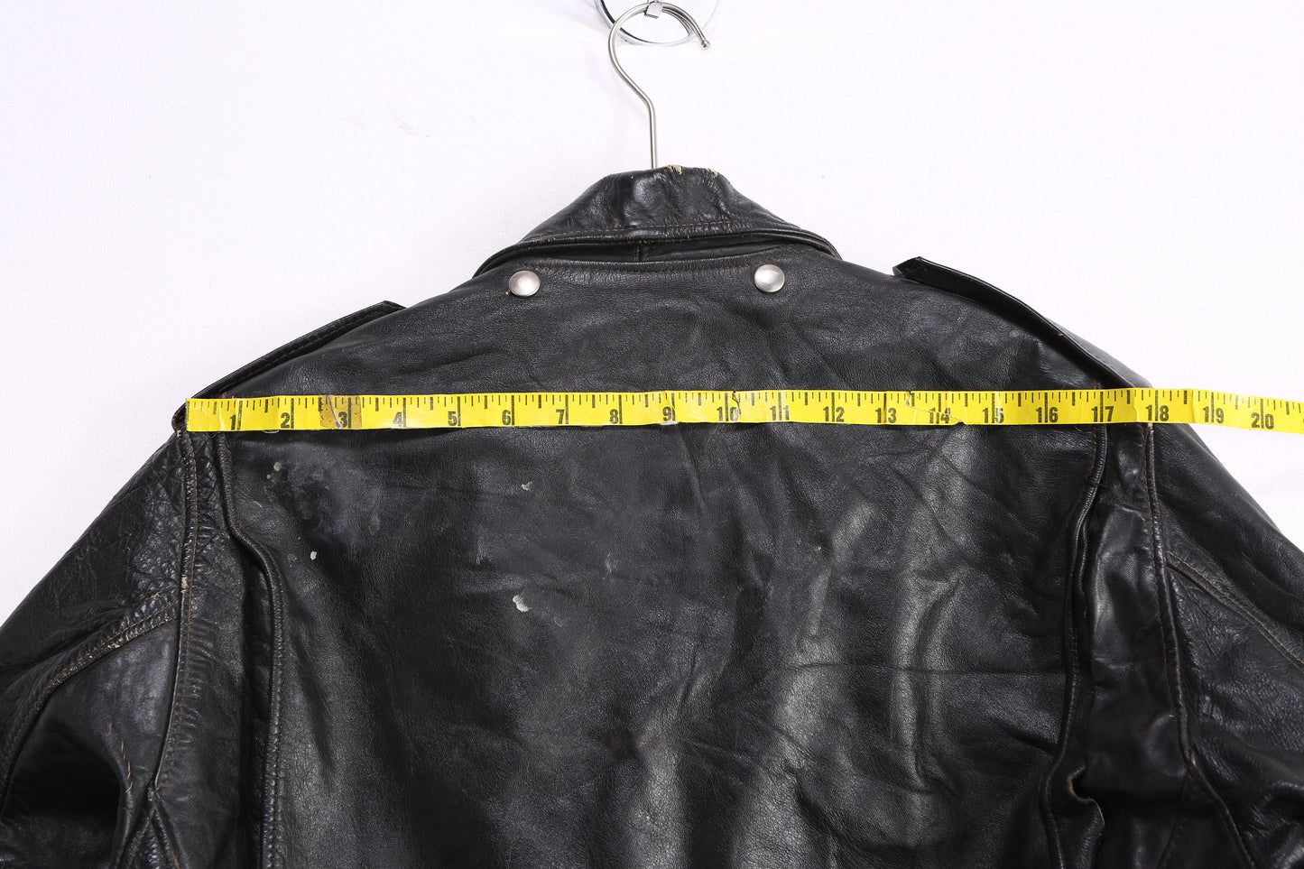 Vintage Black Biker Leather Jacket by Harley Davidson - Estimated Era 1970's - 1980's