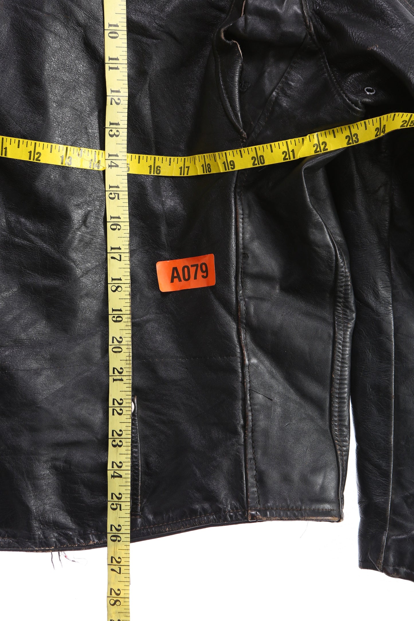 Vintage Black Biker Leather Jacket by Harley Davidson - Estimated Era 1970's - 1980's