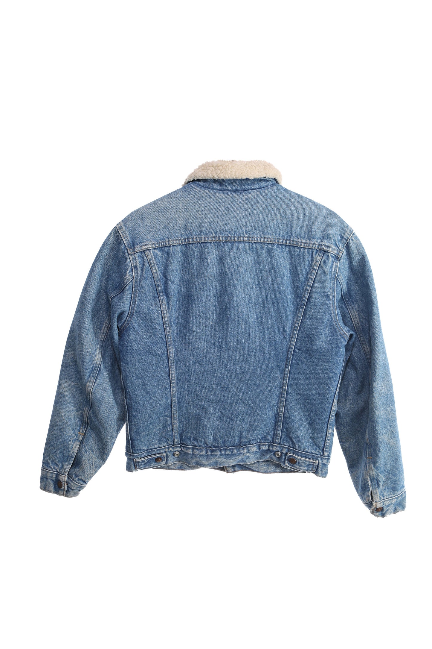 Vintage Levi's Blue Denim Sherpa - Estimated Era 1970's - 1980's