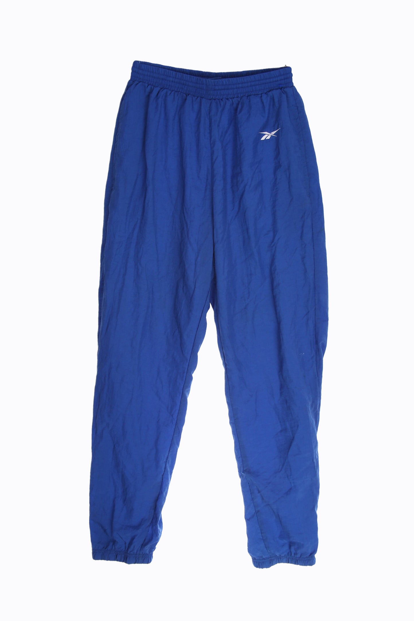 Vintage Blue Windbreaker Pants by Reebok - Estimated Era 1990's - Y2K