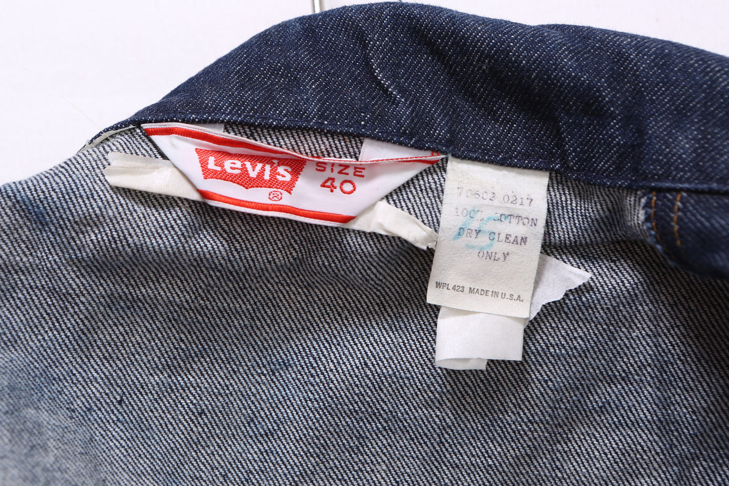 Vintage Levi's Blue Denim Men's Blazer - Estimated Era 1970's - 1980's