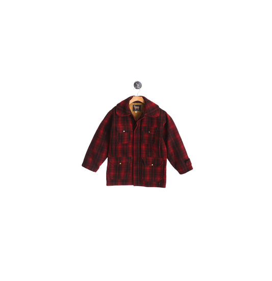Vintage Woolrich Red Plaid Winter Coat - Woolrich Woolen Mills