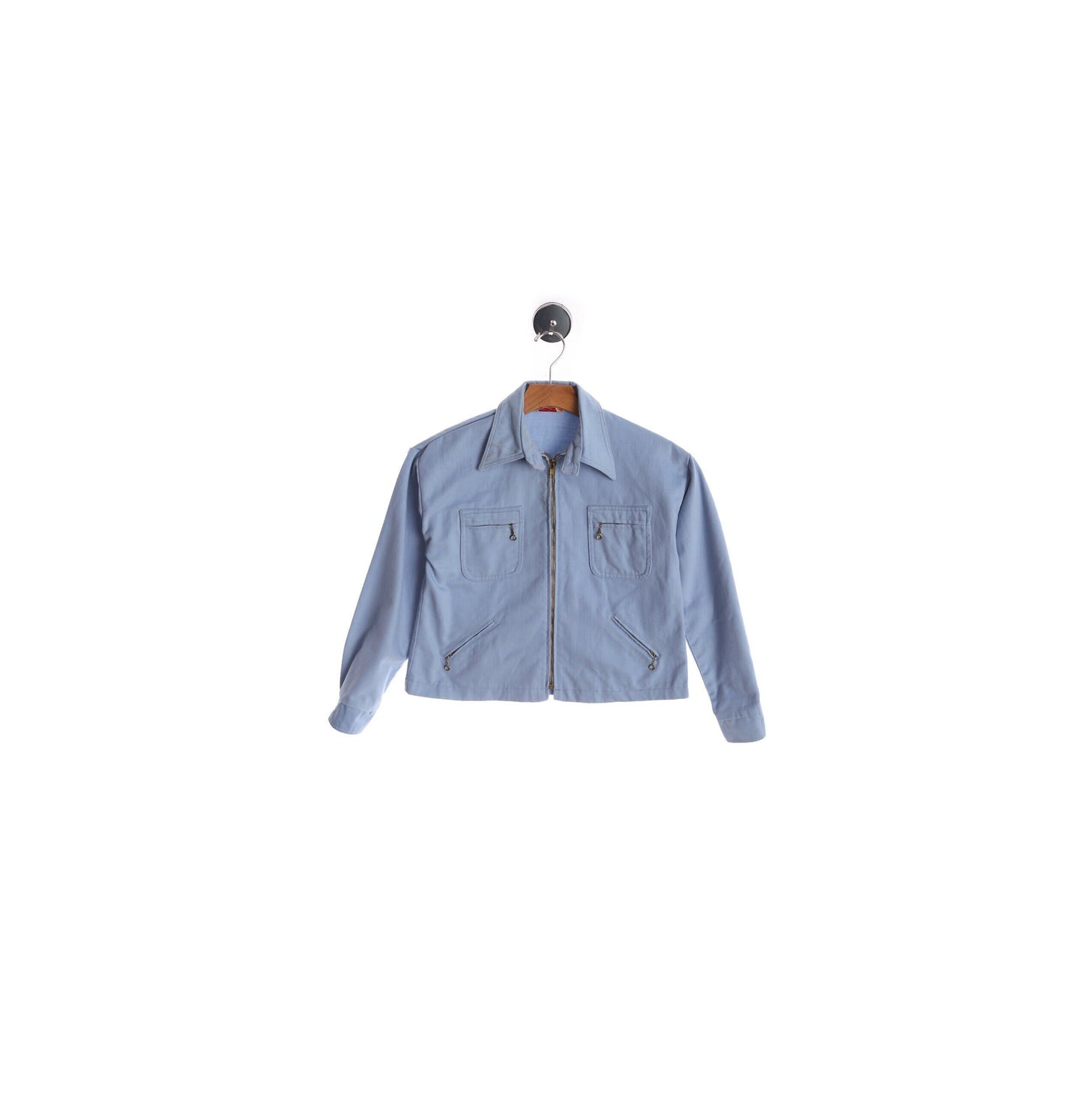 Vintage Men Blue Casual Jacket - Era 60's - 70's