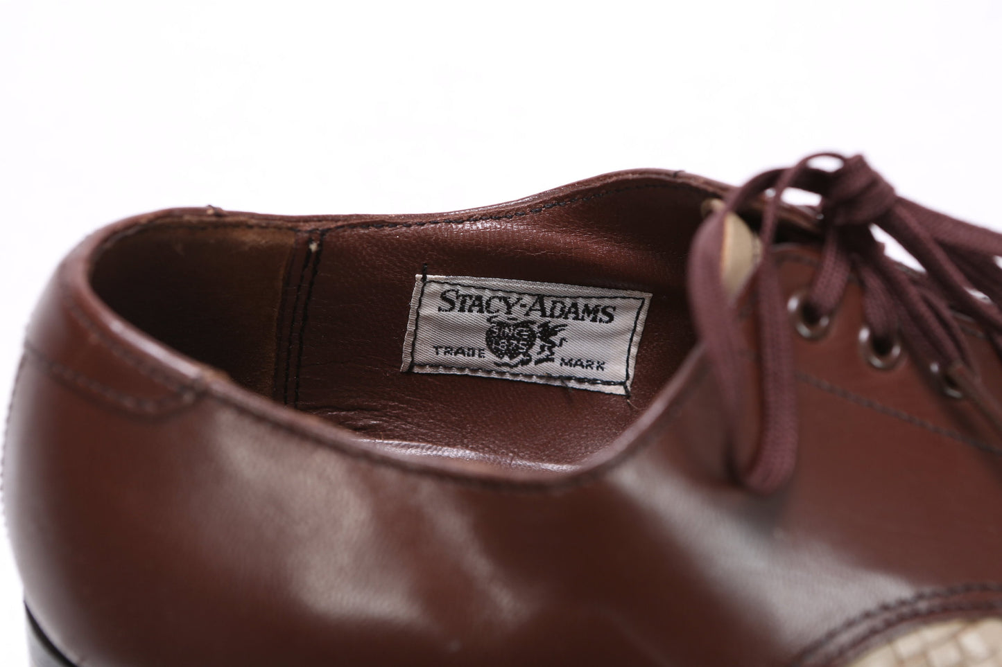 Vintage Stacy Adams Brown Saddle Shoes - Size 8 D