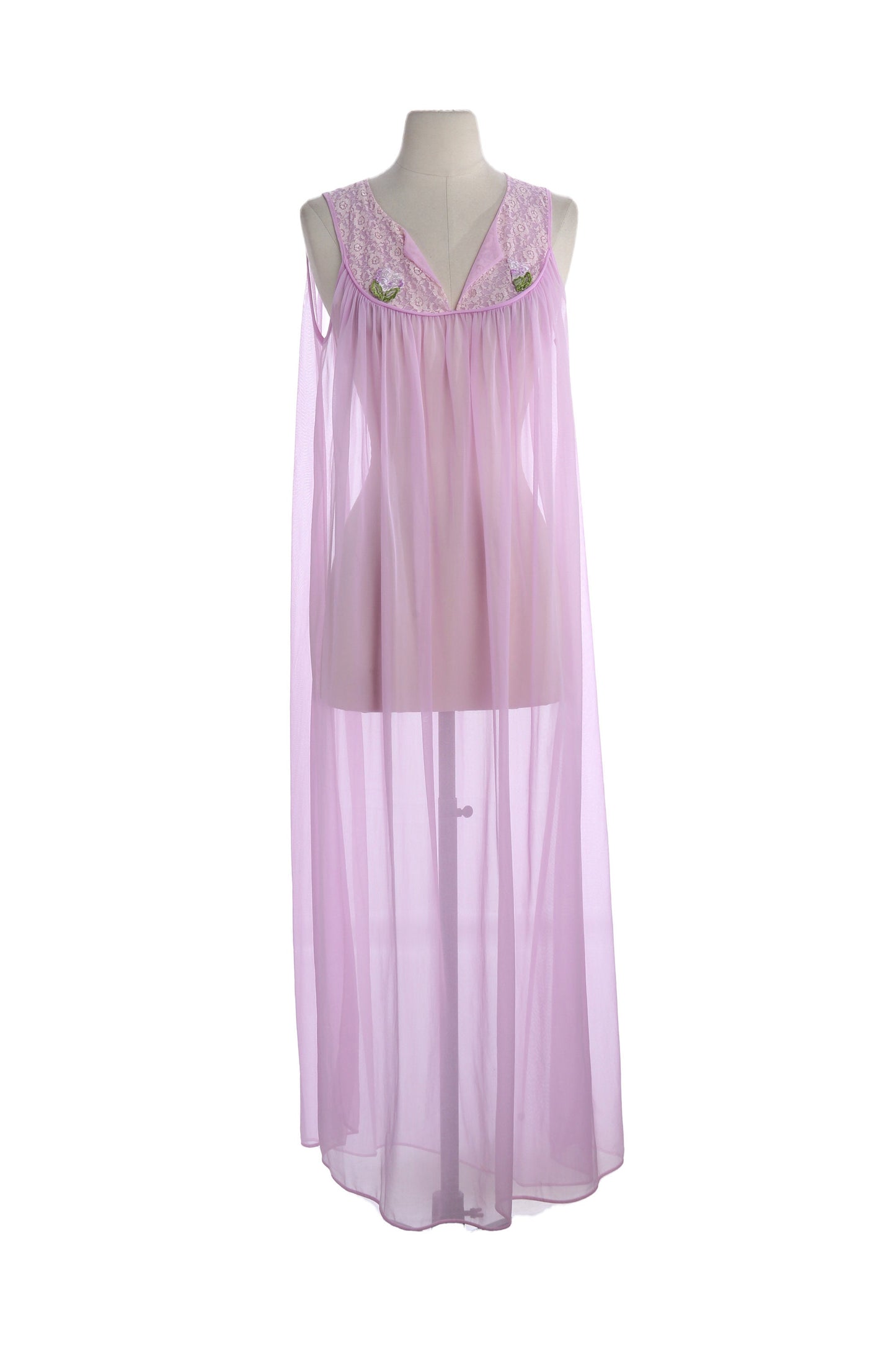 Vintage Women's Nightgown Dress - Estimated Era 1960's - 1970's