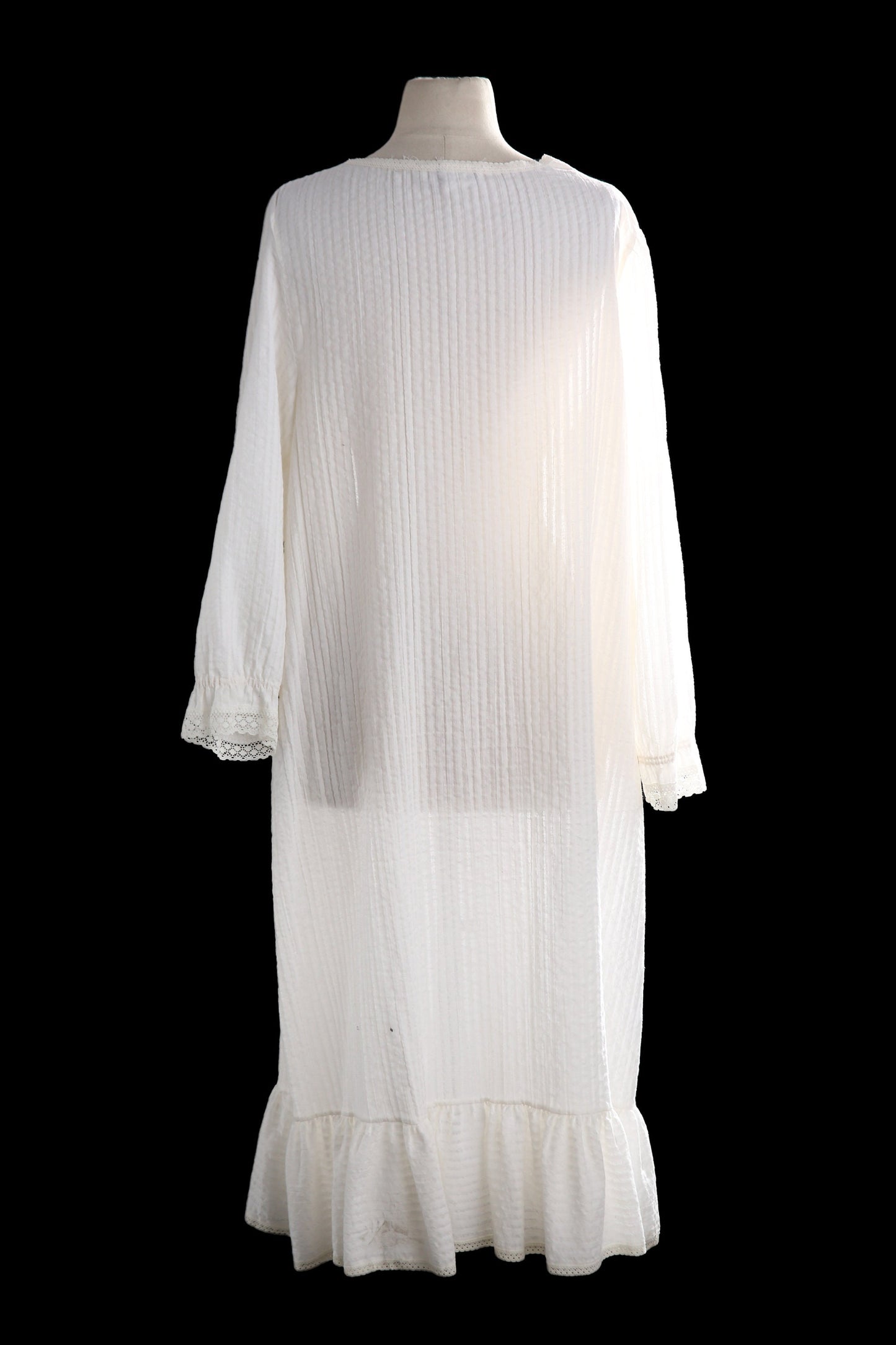 Vintage White Muumuu Boho Dress