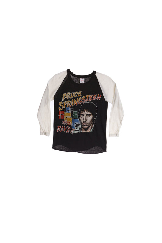 The River Bruce Springsteen - 3/4 Sleeve Black Graphic Shirt