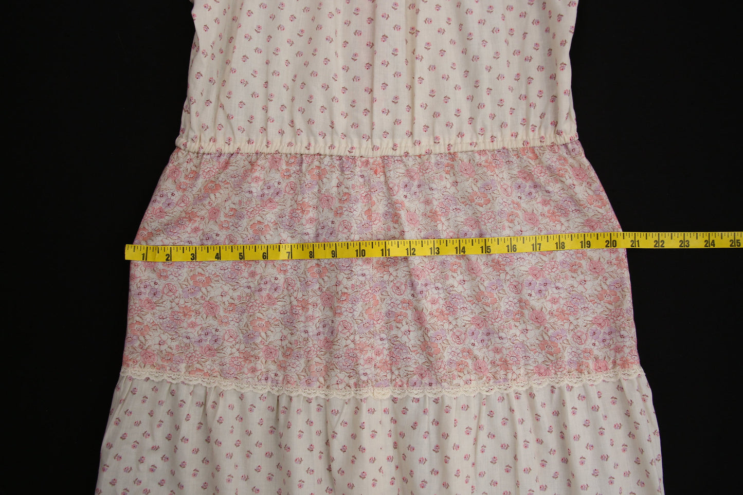 Vintage Floral Print Maxi Summer 70s Dress