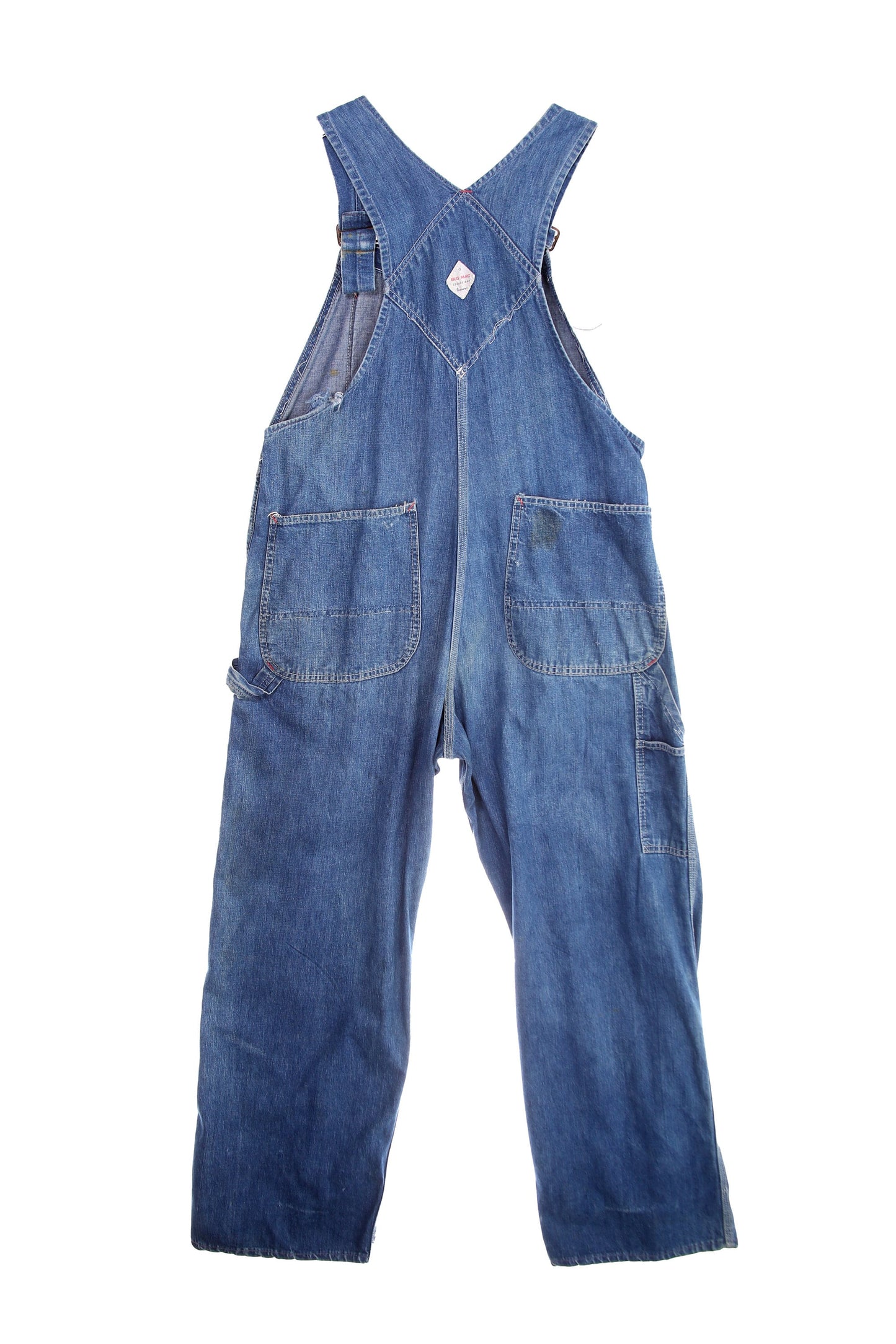 Vintage Big Mac Blue Denim Overalls - Union Made - Estimated Era 1960's - 1970's