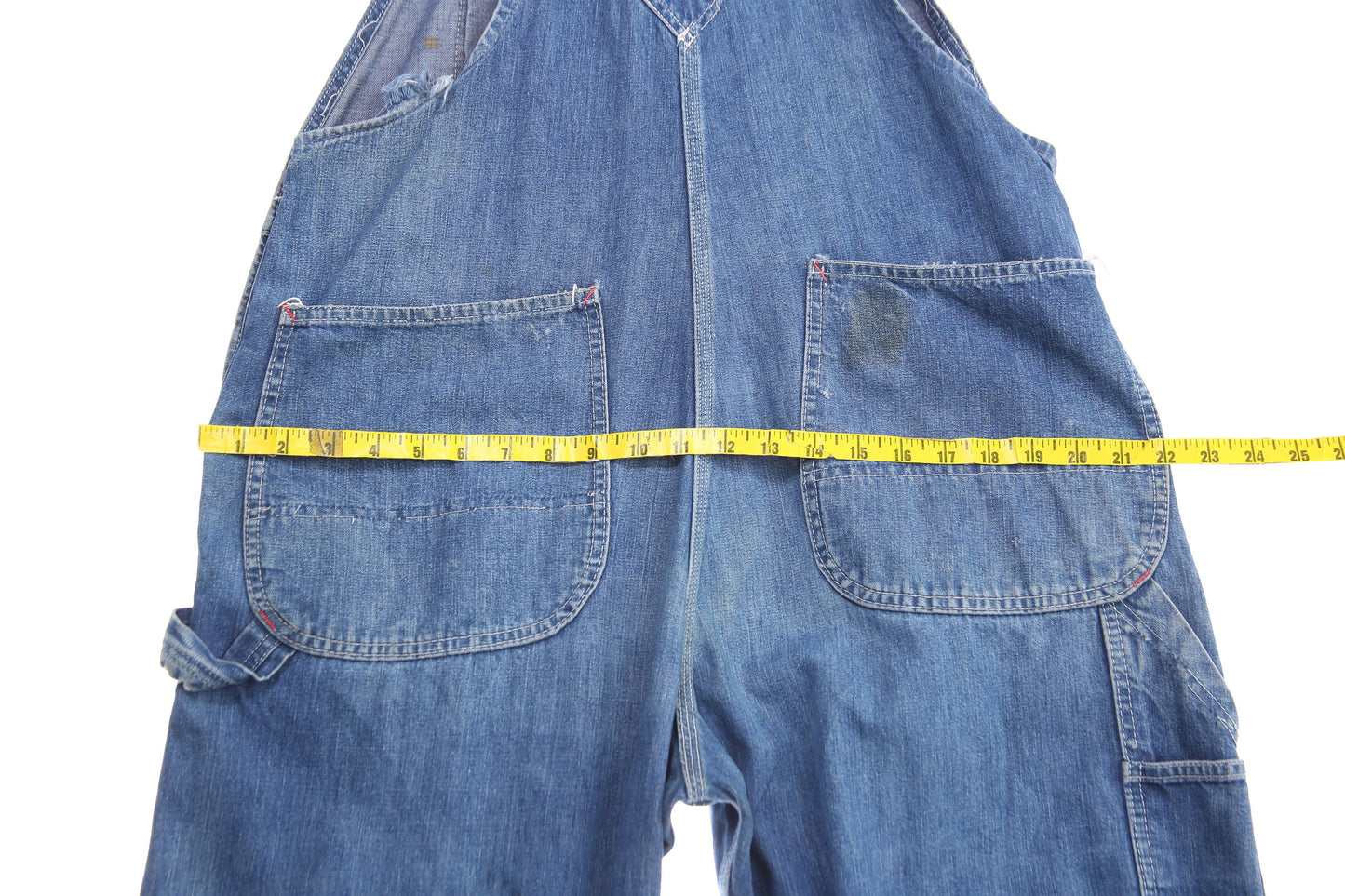 Vintage Big Mac Blue Denim Overalls - Union Made - Estimated Era 1960's - 1970's