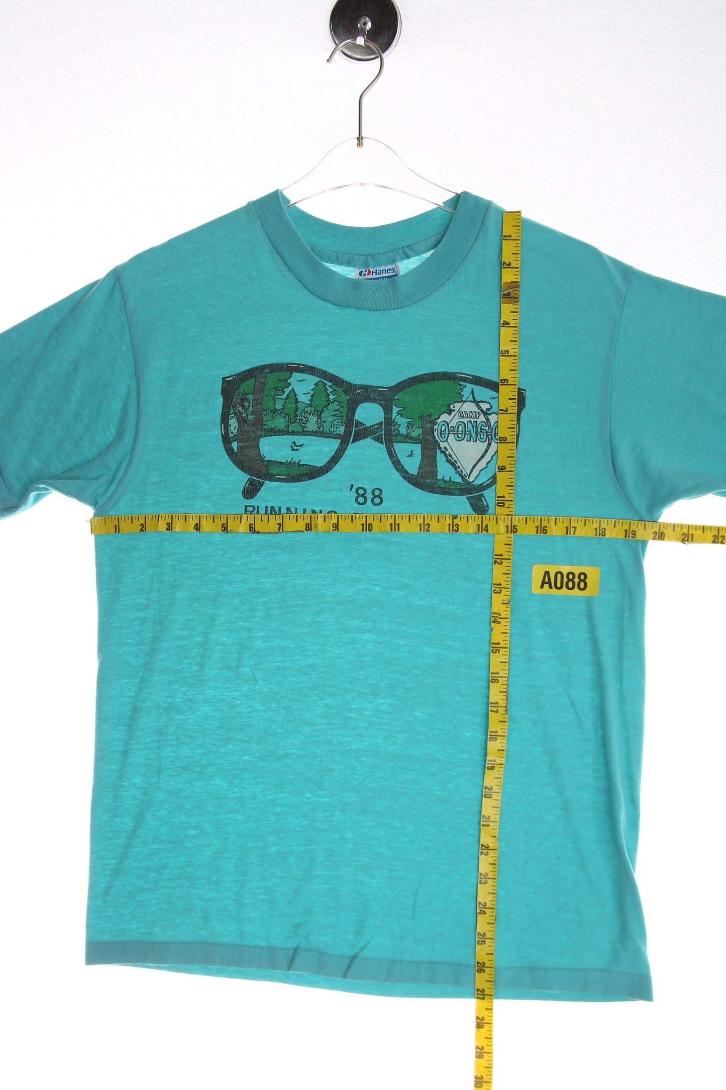 88 Running Springs CA Vintage Green Graphic T-shirt