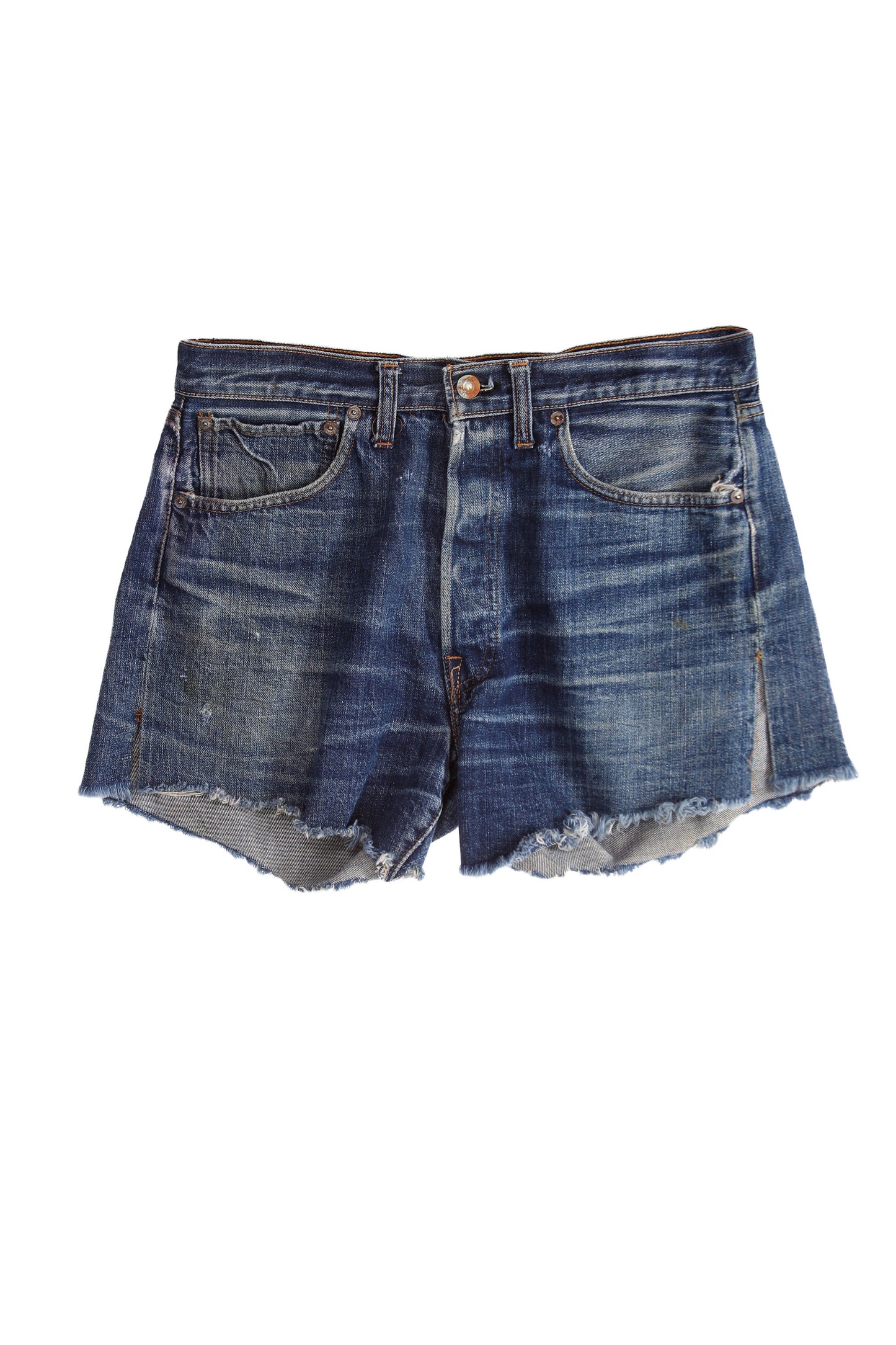 Vintage Levi's Denim Short - Single Stitch - Indigo - Estimated Era 1960's - 1970's